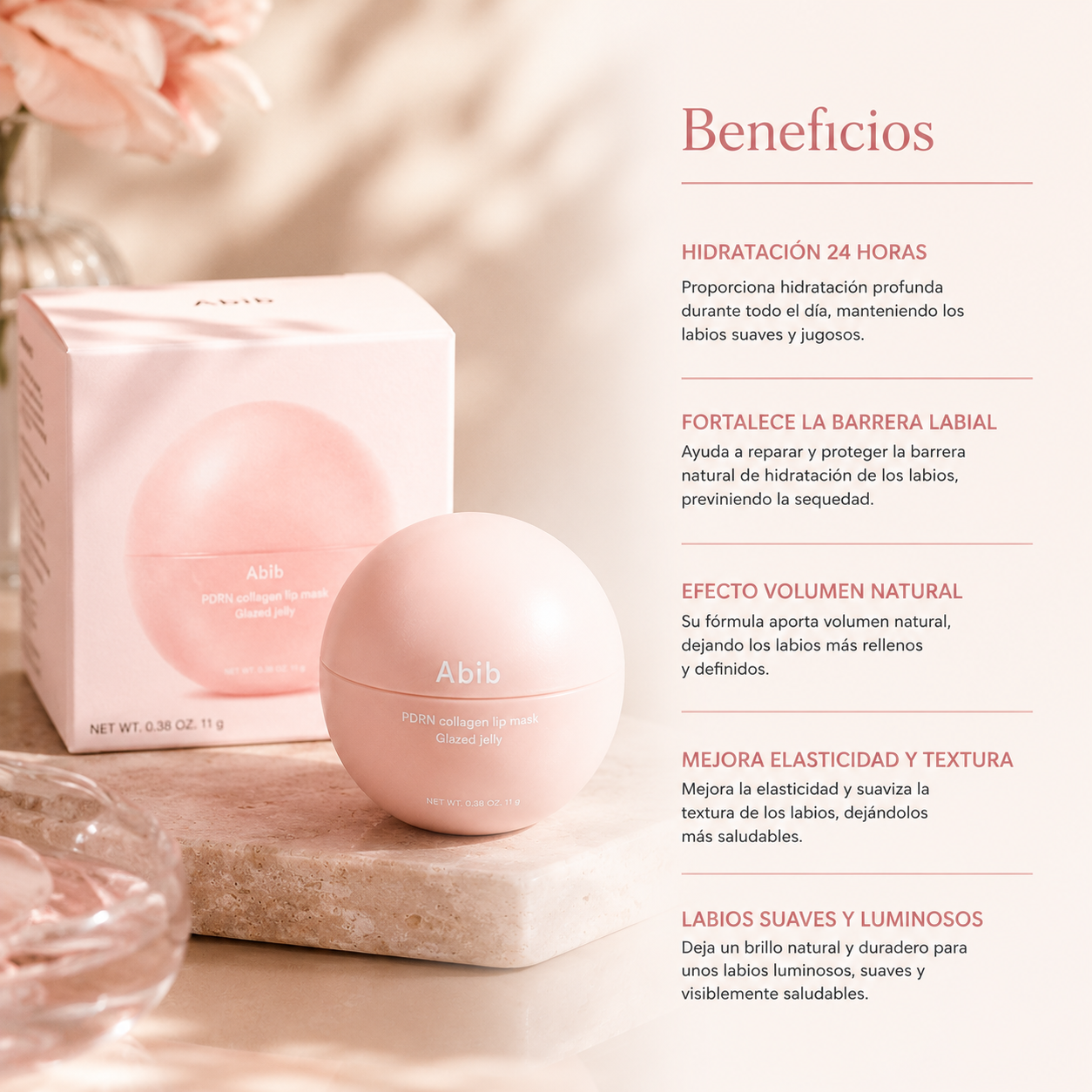 Mascarilla Labial Abib Overnight Lip Mask Barrier Jelly | Hidratación Intensiva para Labios Suaves y Reparados