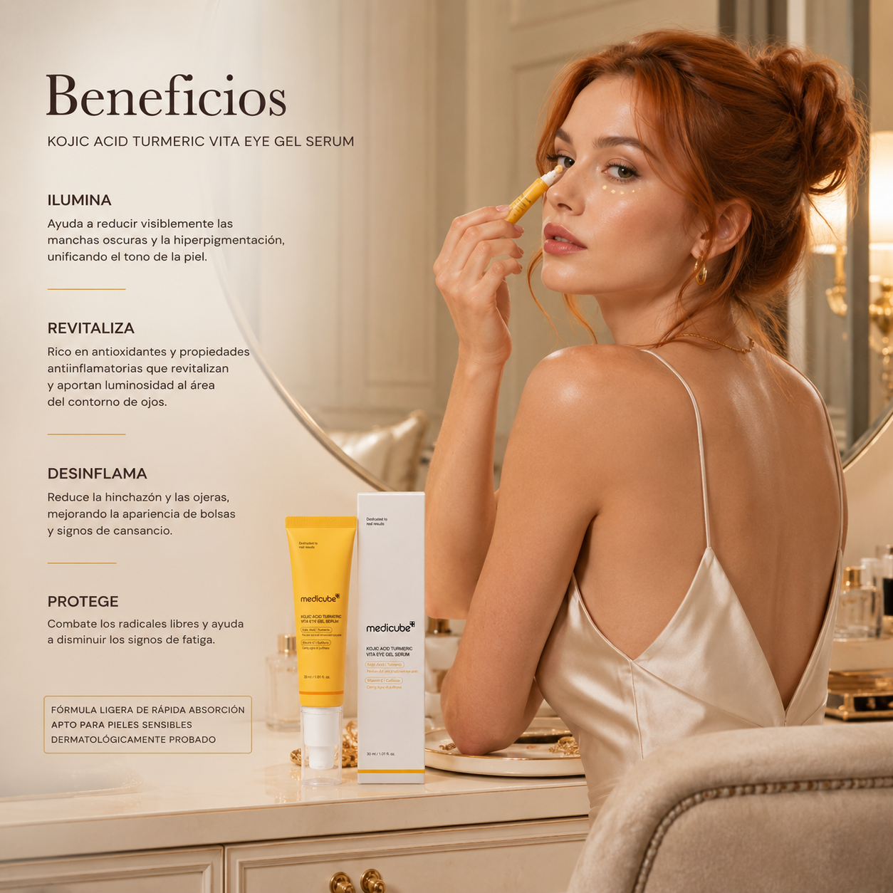 Medicube Kojic Acid Turmeric Vita Eye Gel Serum 30 ml