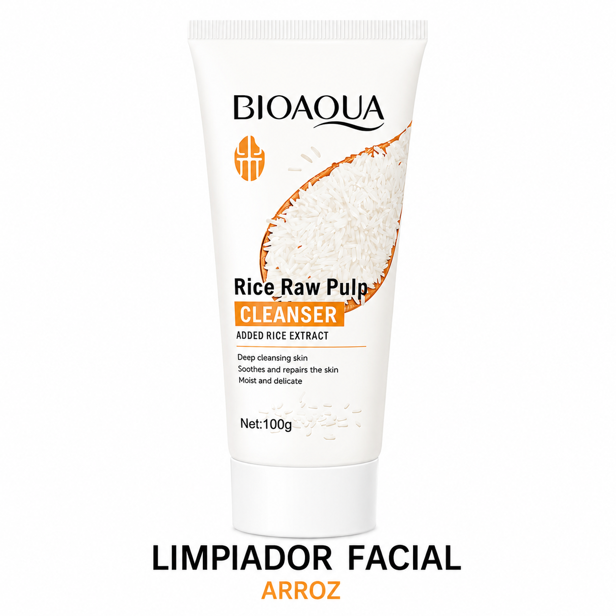 Kit Facial Bioaqua Rice Raw Pulp de Arroz - Rutina Completa 6 Piezas