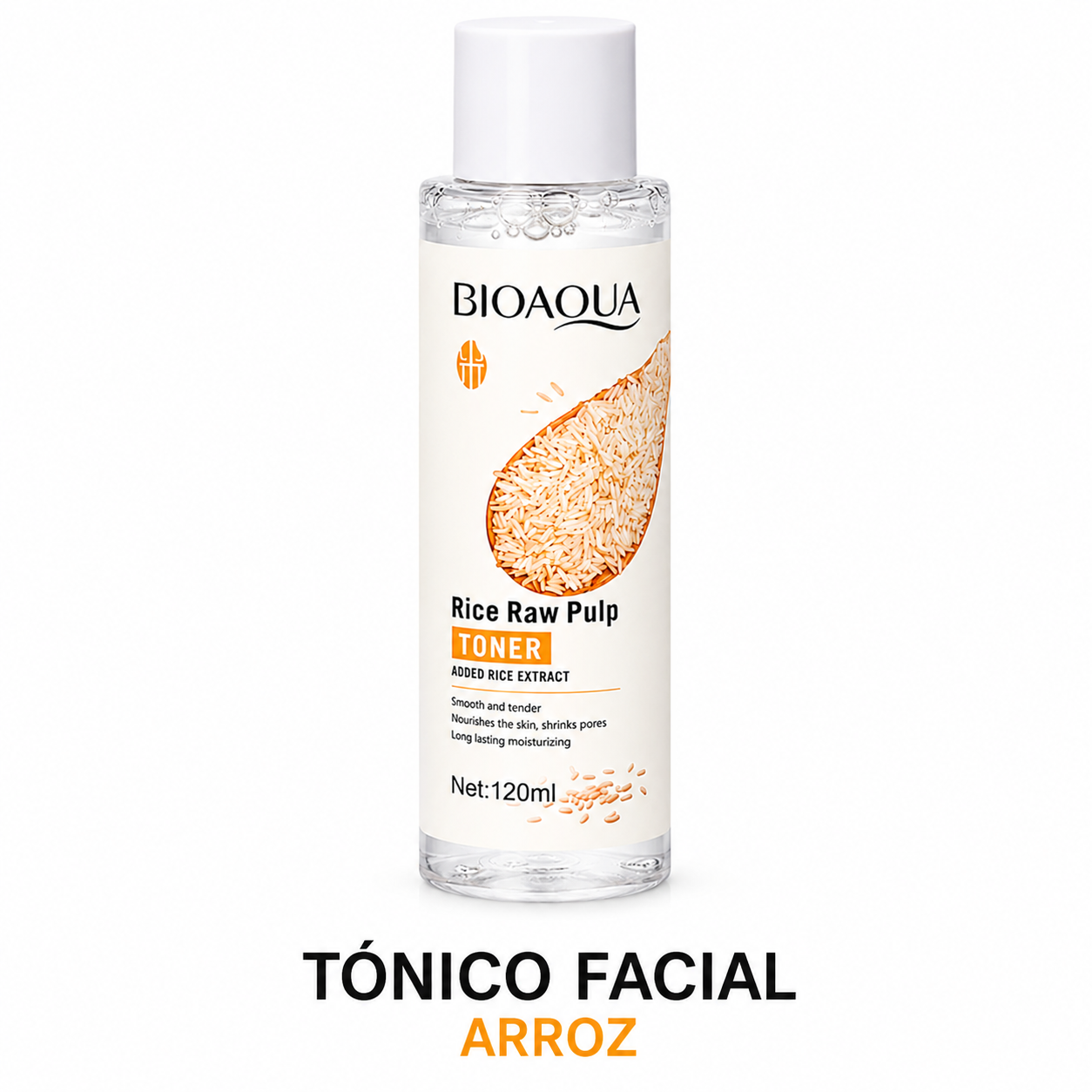 Kit Facial Bioaqua Rice Raw Pulp de Arroz - Rutina Completa 6 Piezas