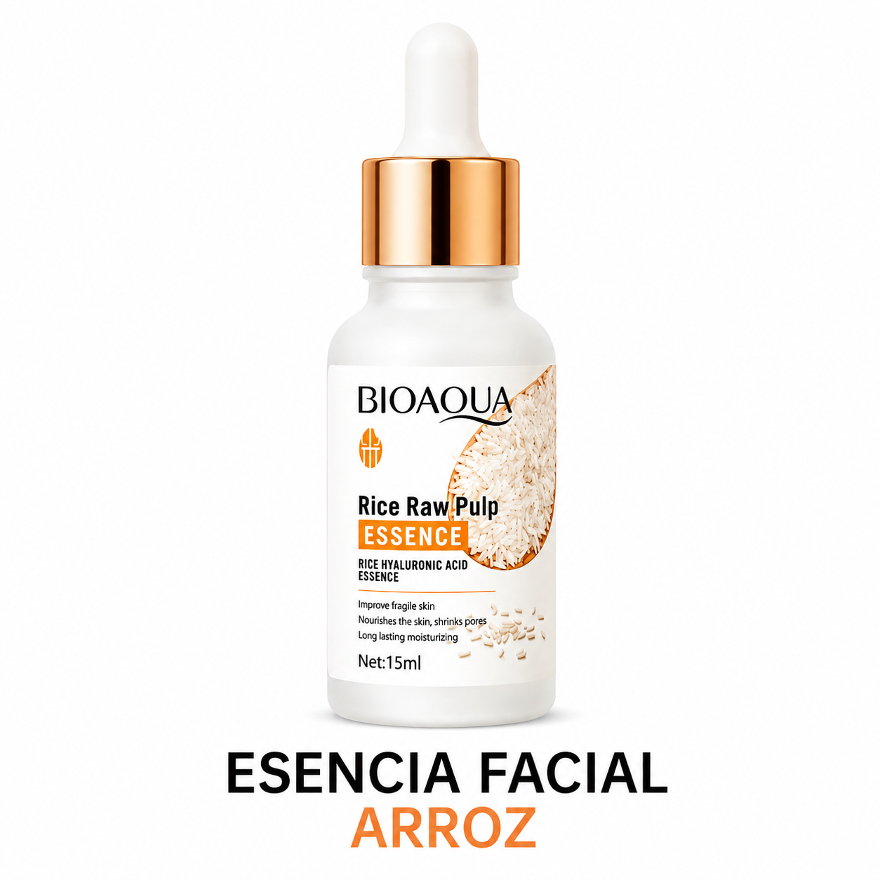Kit Facial Bioaqua Rice Raw Pulp de Arroz - Rutina Completa 6 Piezas