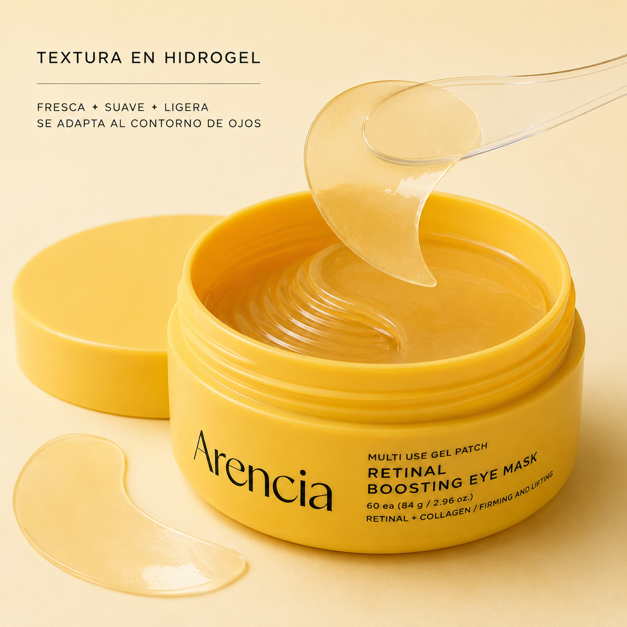 Arencia Retinal Boosting Eye Mask con Retinal y Colágeno | 60 Parches Reafirmantes