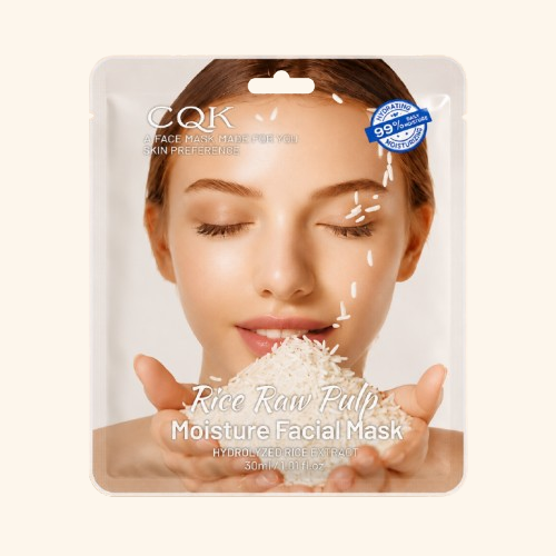 Mascarilla Facial de Arroz CQK – Rice Raw Pulp Moisture