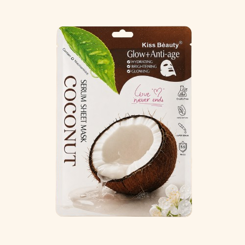 Mascarilla Facial de Coco Glow + Anti-Age – Kiss Beauty