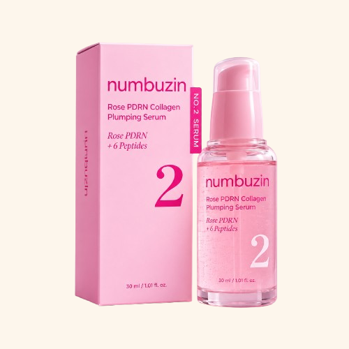 Numbuzin No.2 Rose PDRN Collagen Plumping Serum | Sérum Reafirmante con Rose PDRN, Colágeno y 6 Péptidos