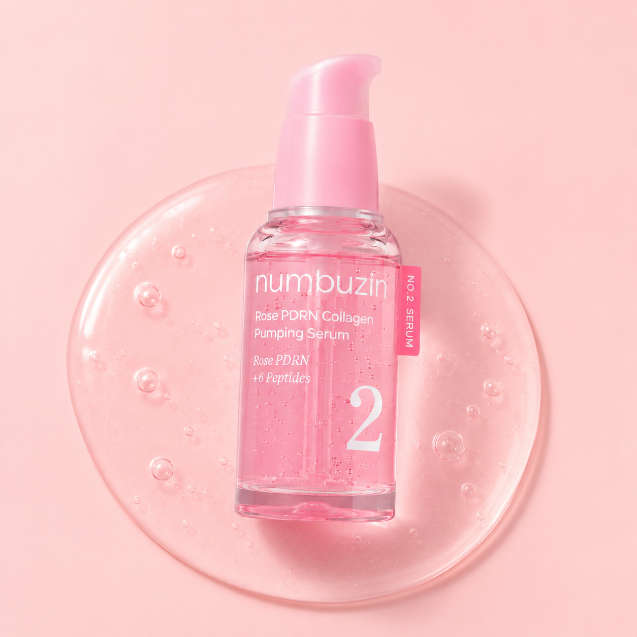 Numbuzin No.2 Rose PDRN Collagen Plumping Serum | Sérum Reafirmante con Rose PDRN, Colágeno y 6 Péptidos