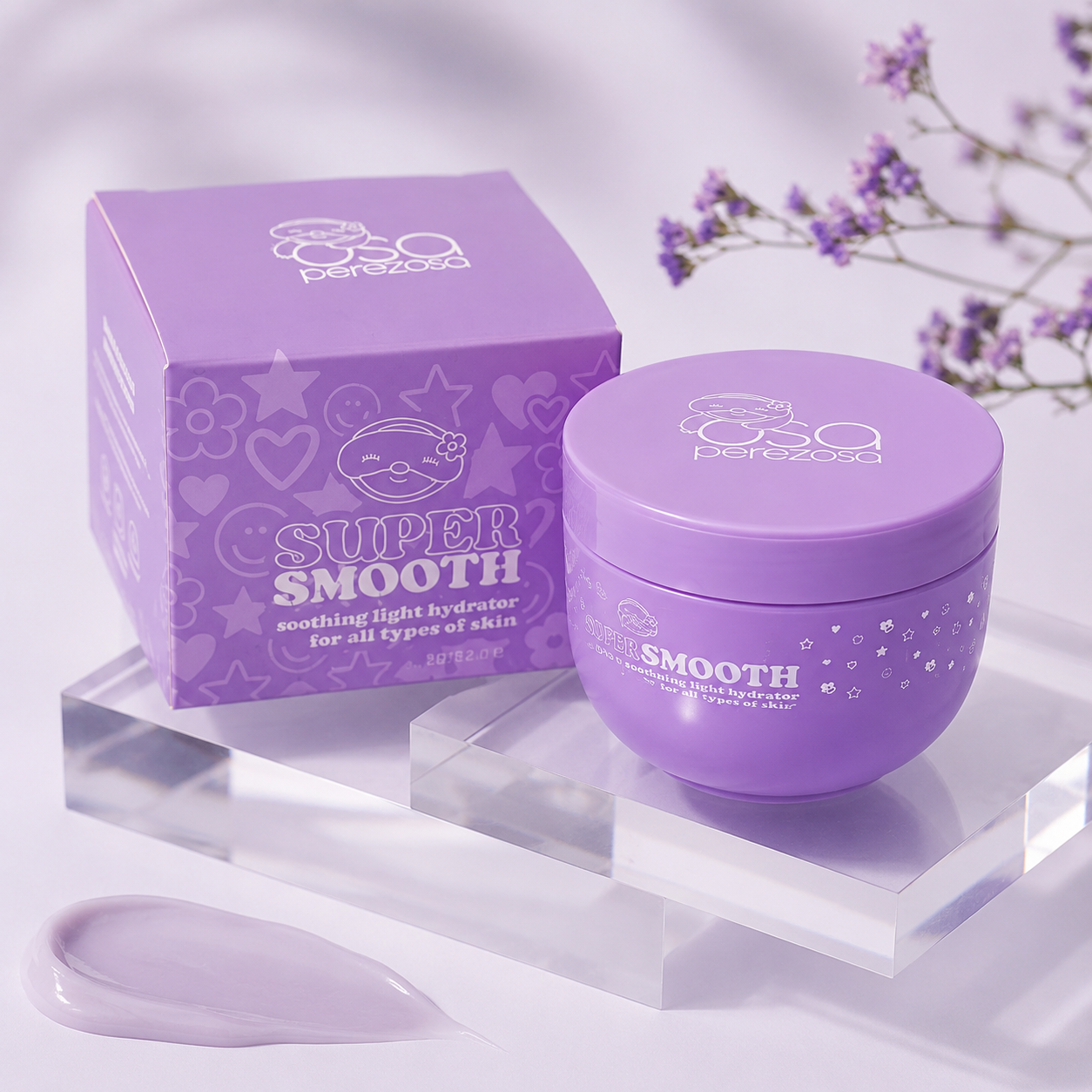 Crema Facial Hidratante Super Smooth Osa Perezosa 100 ml