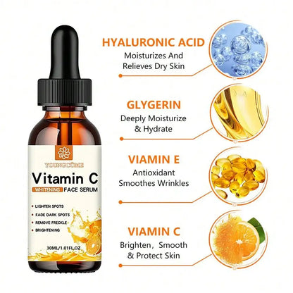 Vitamin C Eye Serum – Brightens Dark Circles & Reduces Puffiness for Radiant Eyes