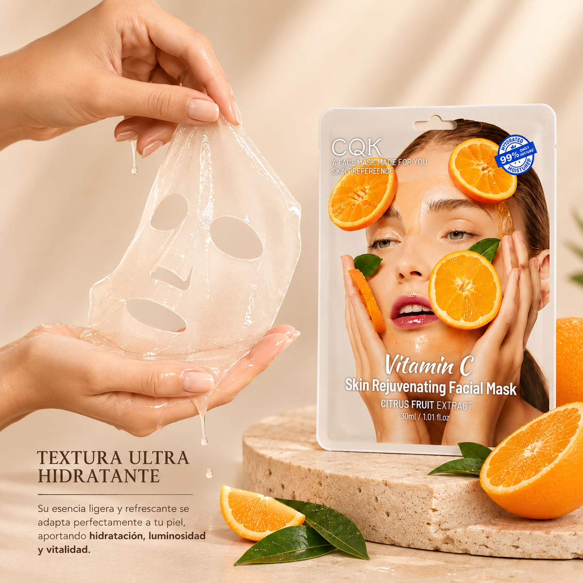 Mascarilla Facial de Vitamina C – Citrus Fruit Extract 30 ml