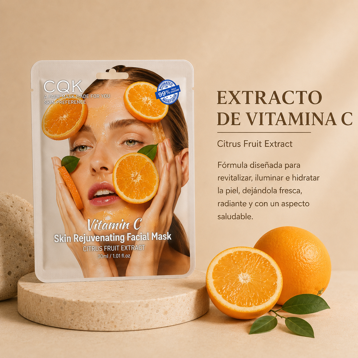 Mascarilla Facial de Vitamina C – Citrus Fruit Extract 30 ml